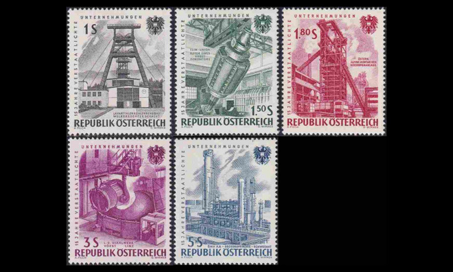 Itävalta 1092-6 ** Kansallistettuja yrityksiä (1961)