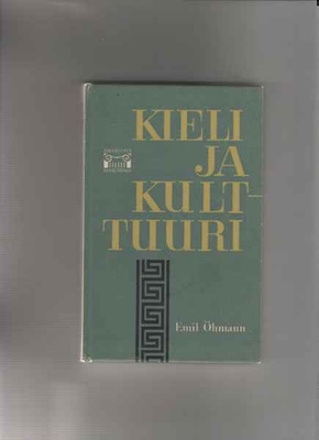 Öhmann,Emil: Kieli ja kulttuuri, Otava 1960,2.p,Jokam.korkea