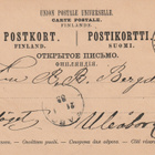 1889 10p jokanurkkainen ehiökortti Vaasasta-Ouluun - pikkukuva 1