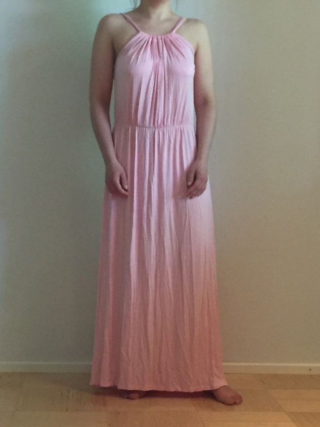 MyWear vaaleanpunainen maksimekko M