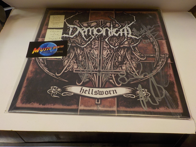 DEMONICAL - HELLSWORN M-/M- GER 1. PAINOS 2009 LP+ NIMMARI!!