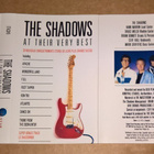THE SHADOWS AT THEIR VERY BEST C-KASETTI 1989 - 1990 - pikkukuva 4