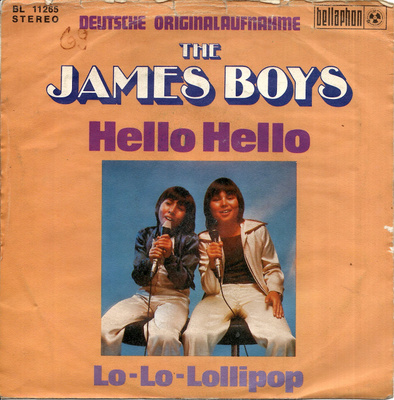 JAMES BOYS: Hello, Hello / Lo-Lo-Lollipop  7"kk