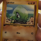 Larvitar (NDI 57) Neo Discovery 1st Edition Pokemon CCG card - pikkukuva 1