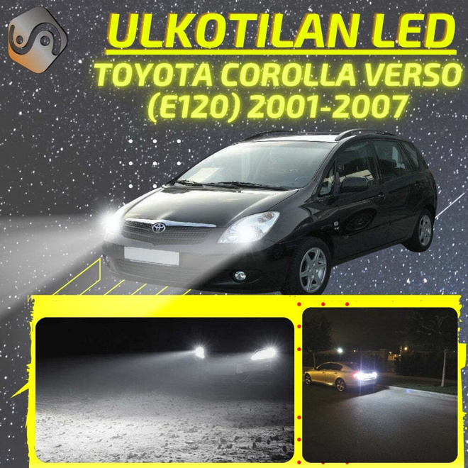 COROLLA VERSO (E120) 2001-2007 Ulkoiset LED -valot