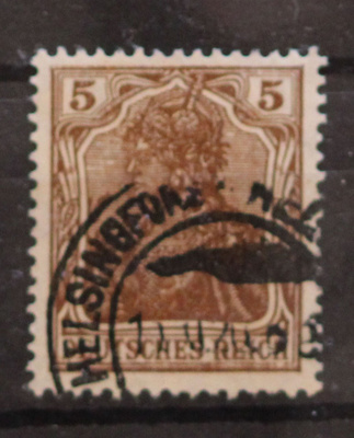 # 23459 # Helsinki 10.XI.20 - Deutsches Reich 5 pf