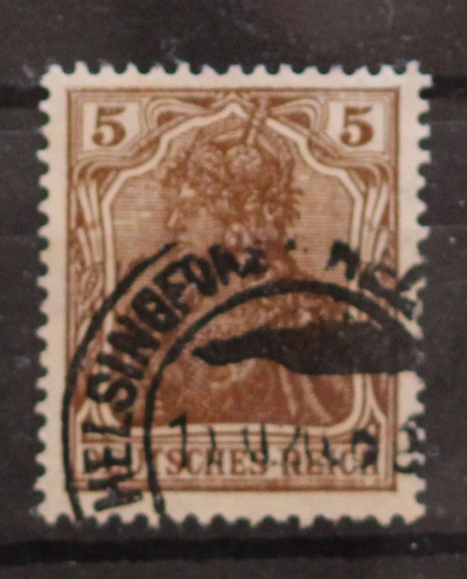# 23459 # Helsinki 10.XI.20 - Deutsches Reich 5 pf