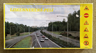 LiikenneKehä-peli vintage lautapeli. Saab/Volvo