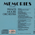 Francis Moore Orchestra • Memories Volume 1 CD - pikkukuva 2