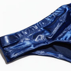Kahdet metallin siniset wetlook alushousut L - pikkukuva 2