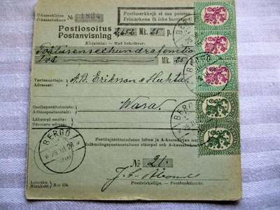 1928 Bergö postiosoitus