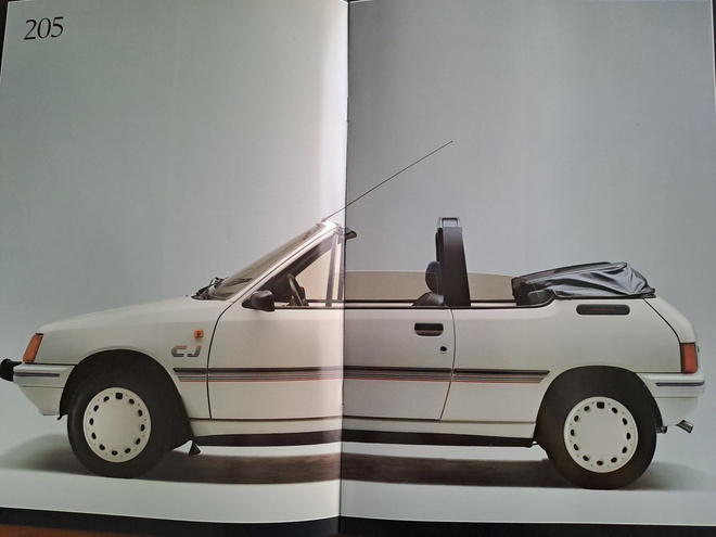 Peugeot mallisto -esite, 1989