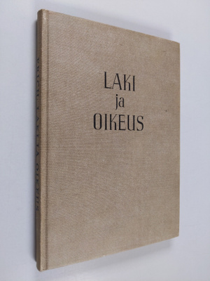 Mikko V. Erich : Laki ja oikeus