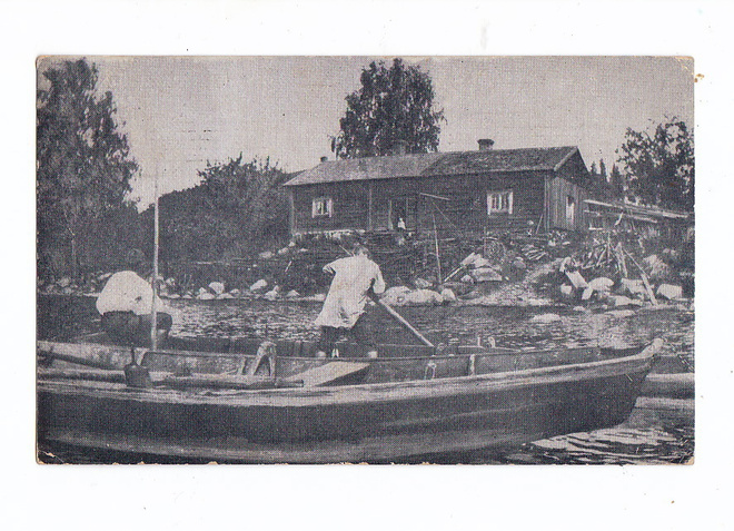 VANHA Postikortti Pernaja Kalastus 1926