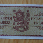 Hienokuntoinen, Suomen pankki 1 Markkaa 1963 Suomen leijona - pikkukuva 1