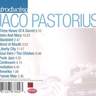 JACO PASTORIUS - INTRODUCING - pikkukuva 2