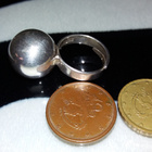 Vintage kotimainen desing hopea sormus 830 Silver - pikkukuva 5