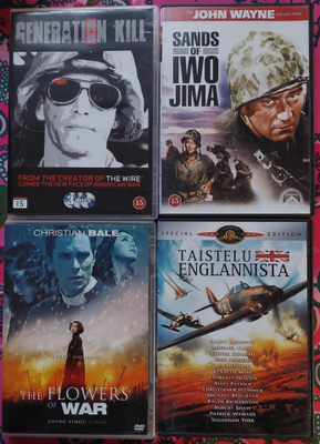 Sotaleffoja 4 kpl / 8€   DVD  suomitekstit