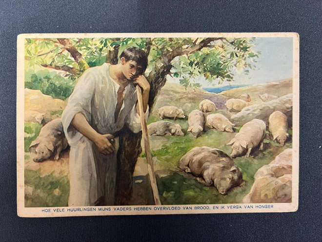 Paimen ja possut kedolla