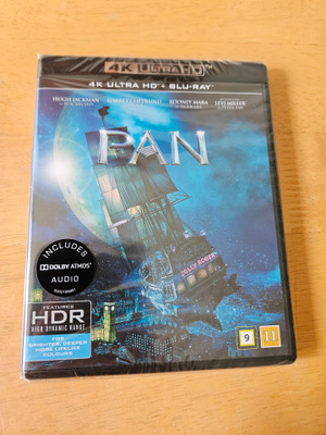 Pan (4K Ultra HD + Blu-ray, uusi)