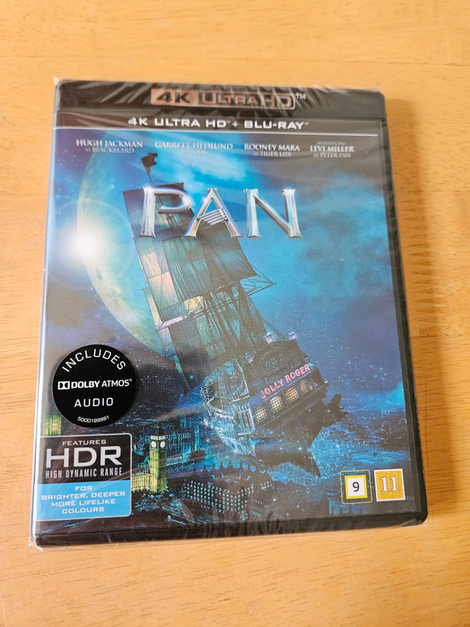 Pan (4K Ultra HD + Blu-ray, uusi)
