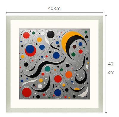 Uusi uniikki abstrakti art print taulu 40 cm x 40 cm