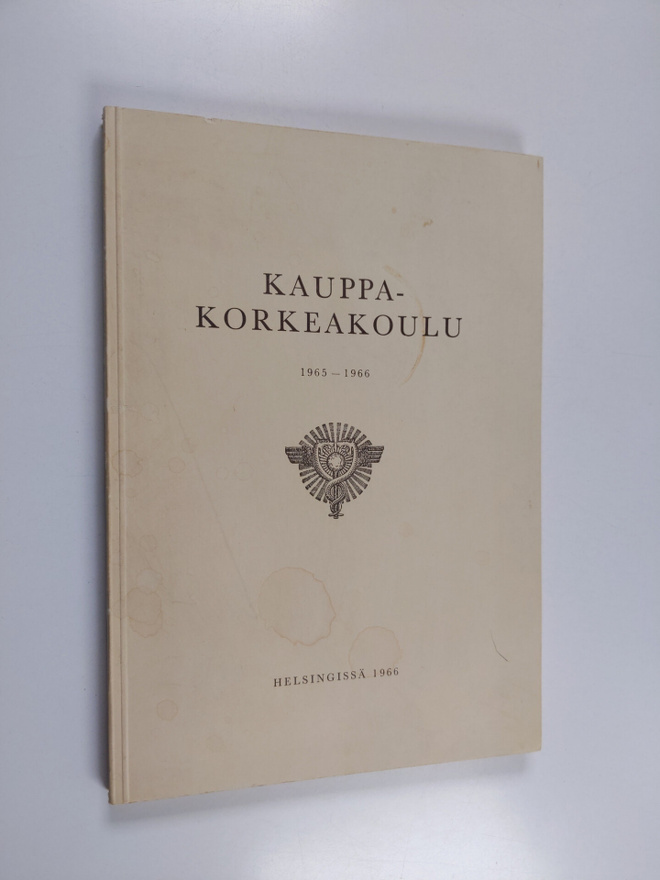 Kauppakorkeakoulu : kertomus lukuvuodesta 1965-1966