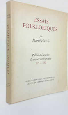 Martti Haavio : Essais Folkloriques