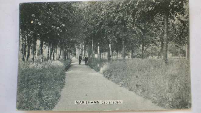 VANHA Postikortti Ahvenanmaa Maarianhamina 1922
