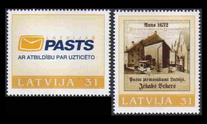 Latvia 676-7 ** Omakuvamerkki (2006)