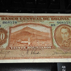 Bolivia 20 bolivano 1928 P131 sn578 XF - pikkukuva 1