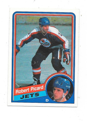 1984-85 OPC #345 Robert Picard , Winnipeg Jets