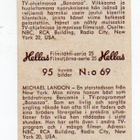 Purkkakuva Hellas Filmitähti-sarja 25 n:o 69 MICHAEL LANDON - pikkukuva 2