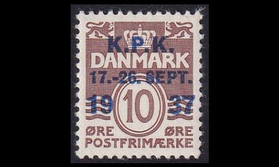 Tanska 241 ** Aaltoviiva postimerkkinäyttely päällep. (19