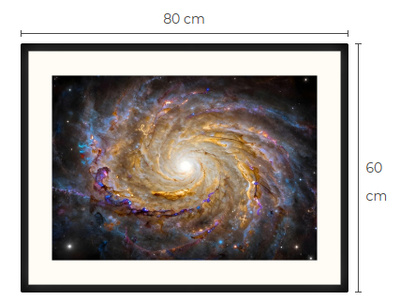 Uusi Galaxi art print taulu 60 cm x 80 cm