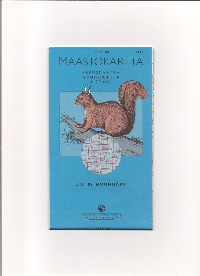 Maastokartta 1:20 000 Mouhijärvi