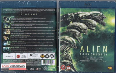 Alien 6-Film Collection (11 886) UUSI -FI- BLU-RAY nordic, (