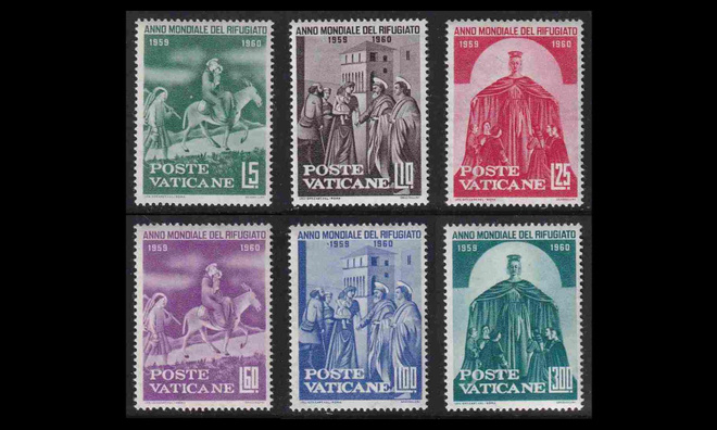 Vatikaani 338-43 ** Maailman pakolaisvuosi (1960)