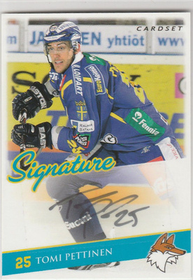 2009/10 Cardset Signature Tomi Pettinen , Lukko