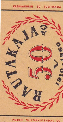 Rautakaja Oy 50 V 1910 - 1960 b527