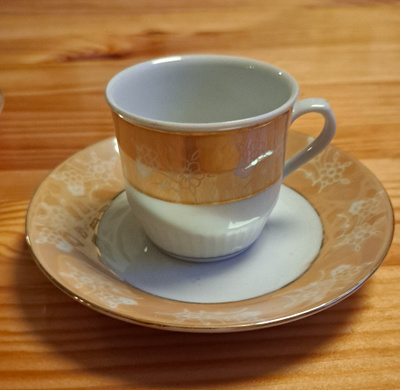 Mokkakupit 0,5 dl, 2 kpl, vintage