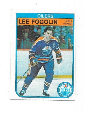 1982-83 OPC #104 Lee Fogolin , Edmonton Oilers goonie