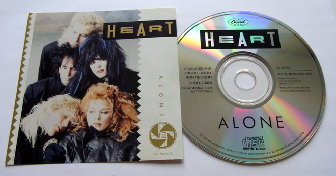 HEART Alone CD-SINGLE Promo 1987 Usa