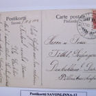 VANHA Postikortti Savonlinna 1912 Saksaan Venäjän Merkki - pikkukuva 2