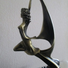 näyttävä Art Deco -veistos kipsireplika - pikkukuva 2