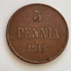 5 penniä 1916 - pikkukuva 1