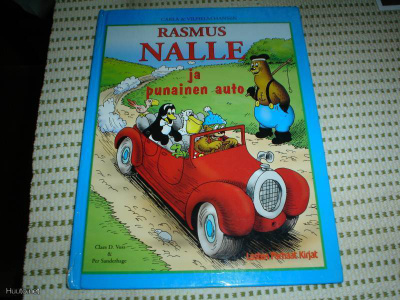 Rasmus Nalle ja punainen auto