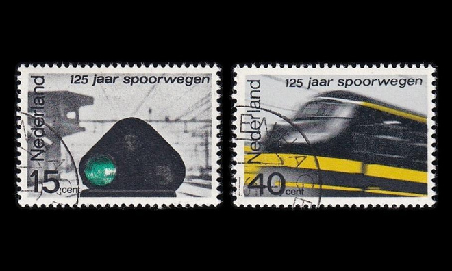 Alankomaat 824-5 o Rautatiet 125v (1964)