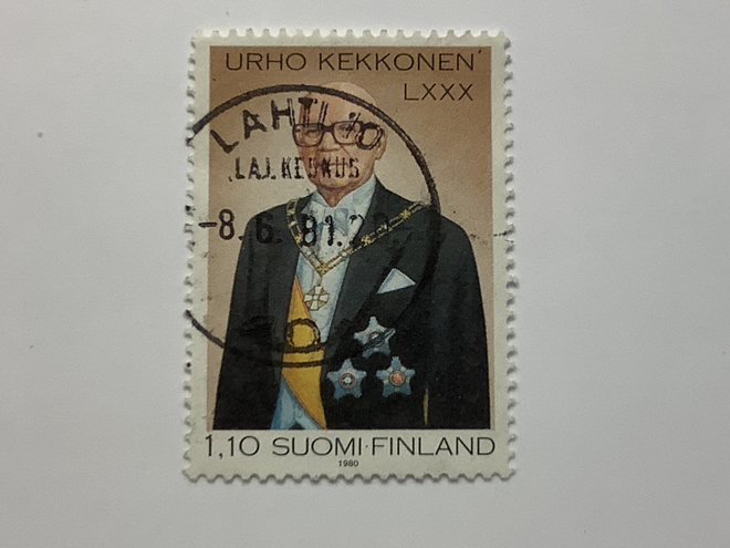 868 / 1980 Presidentti Kekkonen 80 v o leimattu