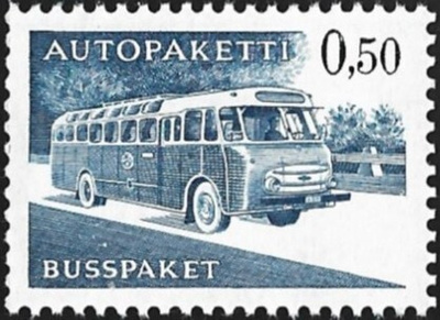 1963 AP 12  sininen 0,50 mk  ** LaPe AP 12 xTe